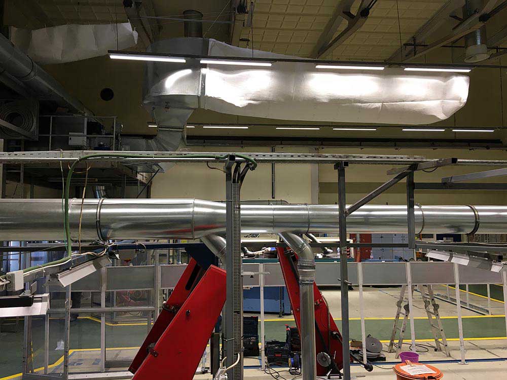 porleválasztó berendezés