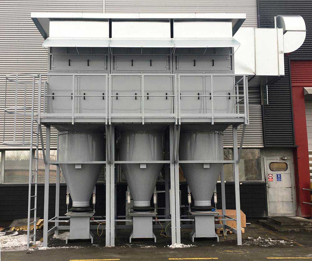 porleválasztó berendezés